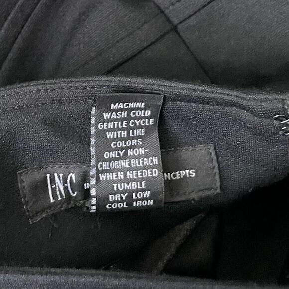 INC International Concepts Pencil Skirt Size 8 Black Ponte Knit Bodycon Bandage - Picture 7 of 7